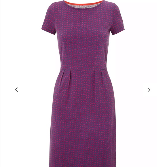 BODEN Spectacle Print Jersey Dress - Size UK 10 - Picture 6 of 7